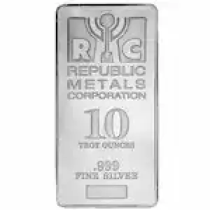 10oz Republic Metals Silver Bar