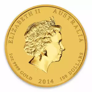 2014 1oz Australian Perth Mint Gold Lunar II: Year of the Horse (2)