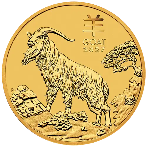2027 10 oz Australian Perth Mint Gold Lunar Series III: Year of the Goat