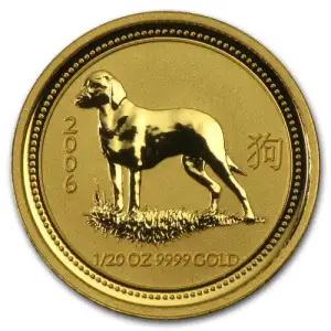 2006 1/20oz Australian Perth Mint Gold Lunar: Year of the Dog (2)