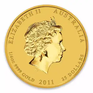 2011 1/4oz Australian Perth Mint Gold Lunar II: Year of the Rabbit (2)