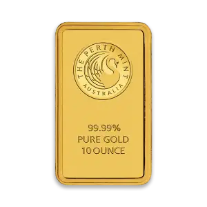 10oz Australian Perth Mint Gold bar - Minted (2)
